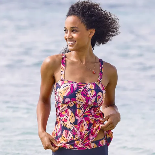 Top tankini de înot cu imprimeu Baracoa pentru femei după operația la sân