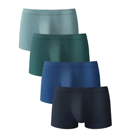 Set de 4 boxeri simpli din bumbac