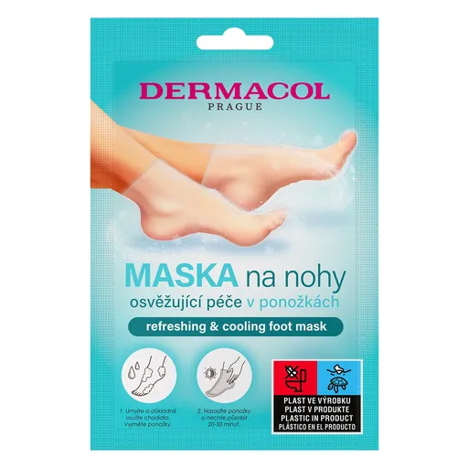 Dermacol Mască răcoritoare pentru picioare în șosete (Foot Mask)