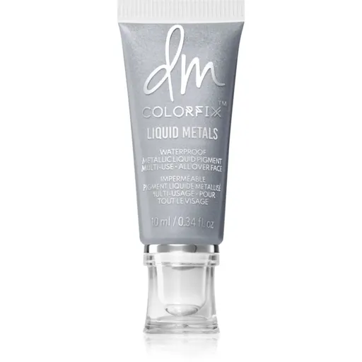 Danessa Myricks Beauty Colorfix Liquid Metals machiaj multifuncțional pentru ochi, buze și față culoare Platinum 10 ml