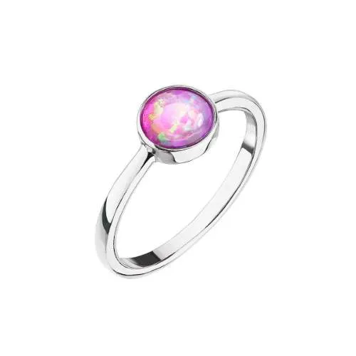 Evolution Group - Pavona Inel de argint cu opal roz 15001.3 pink 52 mm