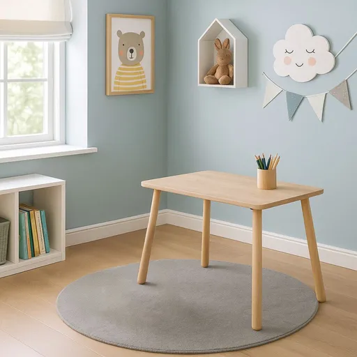 Masa pentru copii, Hanah Home, BLTYZ-AKTV051, 45x54x60 cm, Stejar