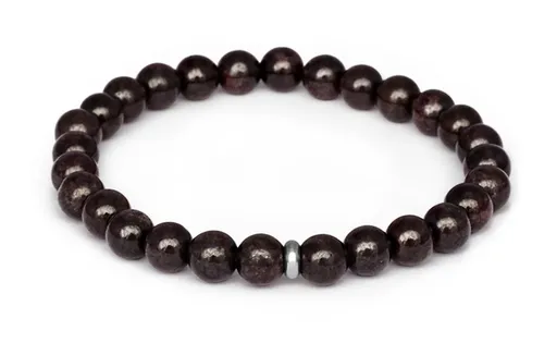 Agato Brățară din mărgele de granat MINK154/17