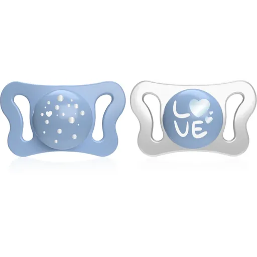 Chicco Physio Micro 0-2 m suzetă Blue 2 buc