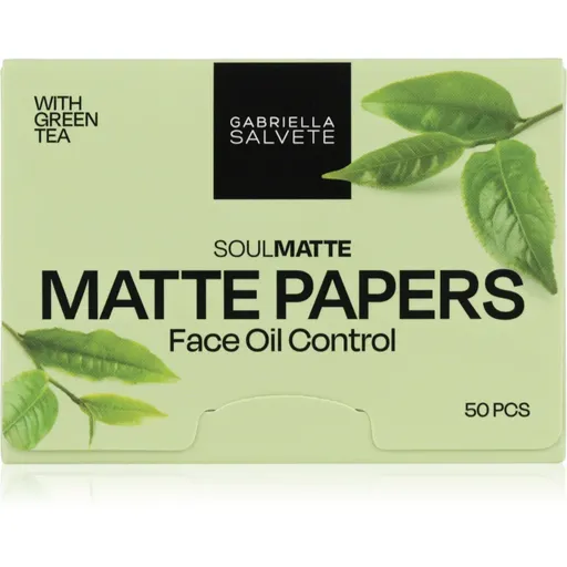 Gabriella Salvete SoulMatte Green Tea foițe cu efect matifiant cu ceai verde 50 buc