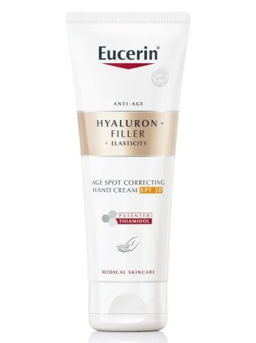 Eucerin Cremă de mâini întineritoareHialuronic-Filler+Elasticity SPF 30 (Hand Cream) 75 ml