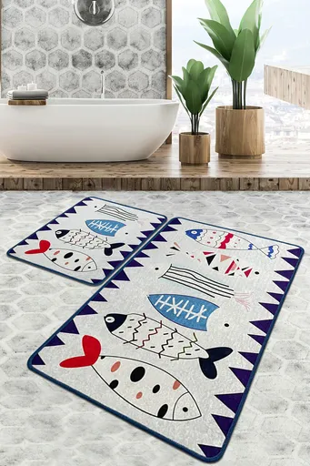 Set covorase de baie, L'essentiel Maison, Le Poissson, Multicolor