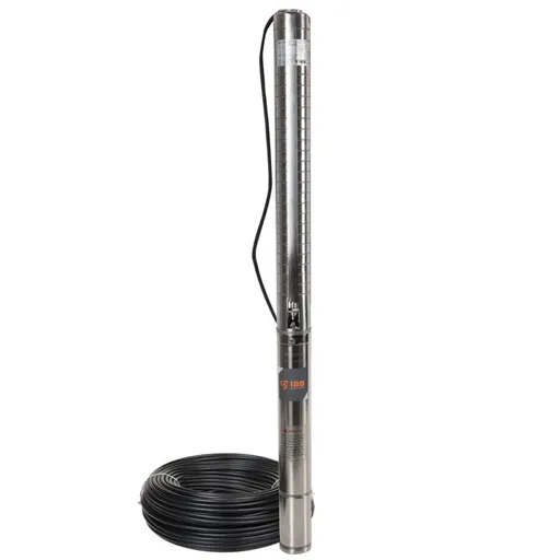 Pompa submersibila inox, IBO Dambat, 3ISP 2-22, 550W, 50l/min, H-80m, cablu 20m