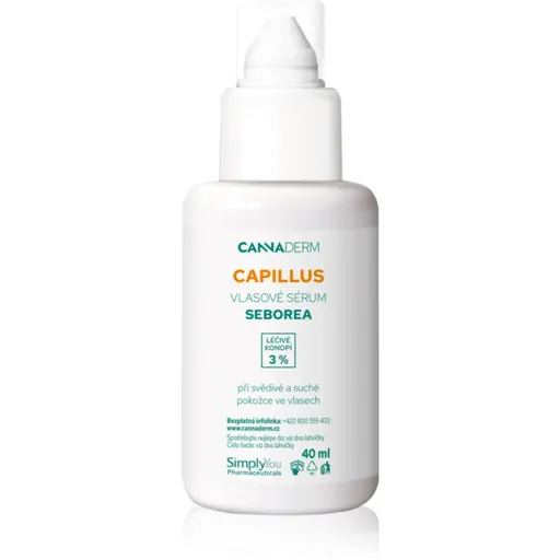 Cannaderm Capillus Seborea Hair Serum ser activ pentru un scalp uscat, atenueaza senzatia de mancarime 40 ml