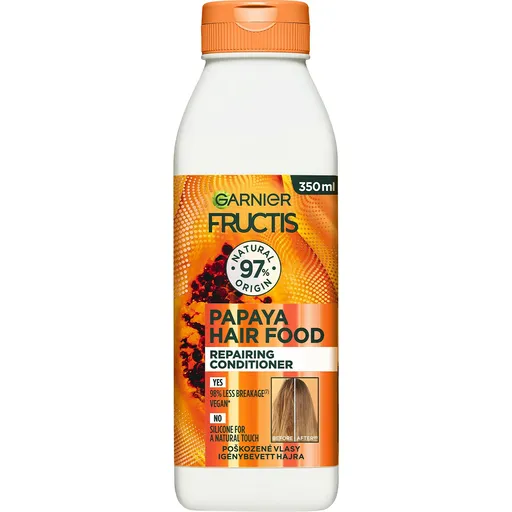 Garnier Regenerating balsam pentru păr deteriorat Fructis Hair Food (Papaya Repairing Conditioner) 350 ml