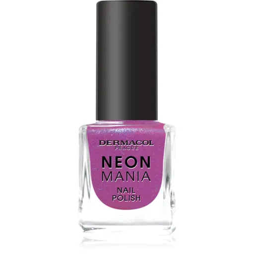 Dermacol Neon Mania lac de unghii culoare 3 Purple Pulse 5 ml