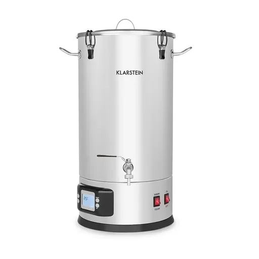 Klarstein Maischfest, boiler, 5 părți, 1500 / 3000 W, 35 l, LCD, din oțel inoxidabil