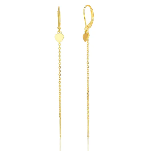 JVD Cercei lungi placați cu aur cu inimi SVLE1917XE9GO00
