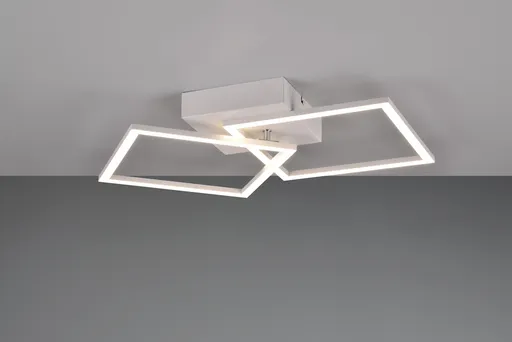 Plafoniera Trail, RL, 44.5x39.5x6.9 cm, 20W, 1x SMD, metal, alb mat