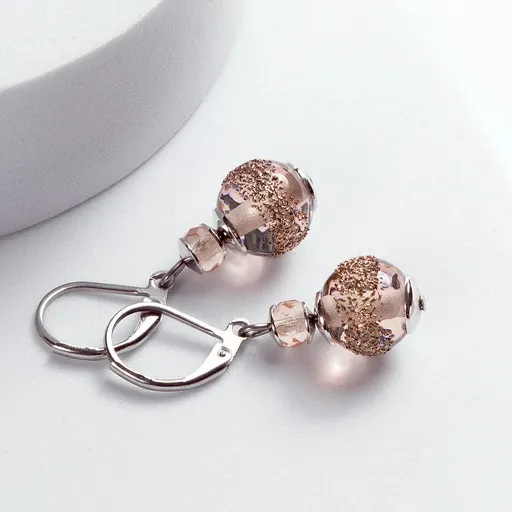 Lampglas Cercei frumoși Misty Earth cu perle Lampglas Timeless Beauty ETB16