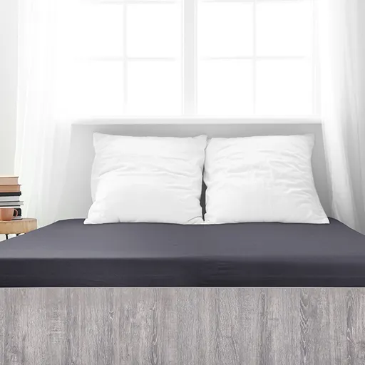 Cearșaf de pat 4Home Mako jersey antracit, antracit, 90 x 200 cm