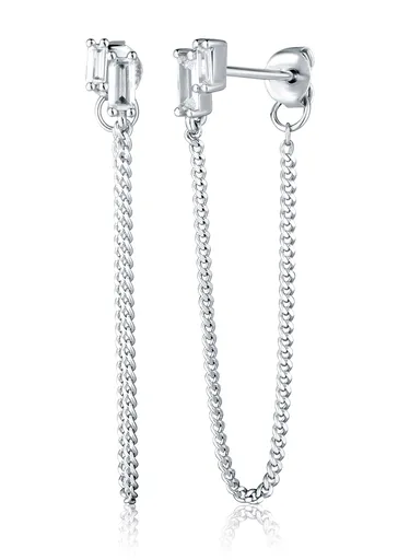JVD Cercei decenți din argint cu lanțuri SVLE2974X61BI00