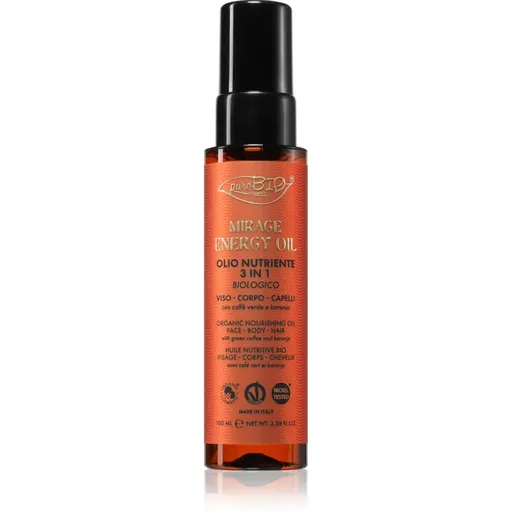 puroBIO Cosmetics Mirage Energy Oil ulei multifunctional pentru față, corp și păr 100 ml