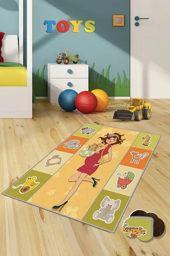 Covor, KHMFESTO0012KEÇE, 80x120 cm, Multicolor