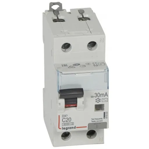 Disjunctor cu protectie diferentiala 1P+N 20A/30mA Legrand 411003