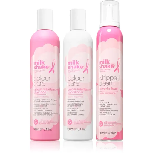 milk_shake® Colour Care Flower Fragrance Go Pink Threepack set pentru păr vopsit