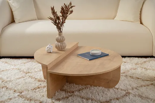 Masuta de cafea, Hanah Home, Orion, Stejar Honey