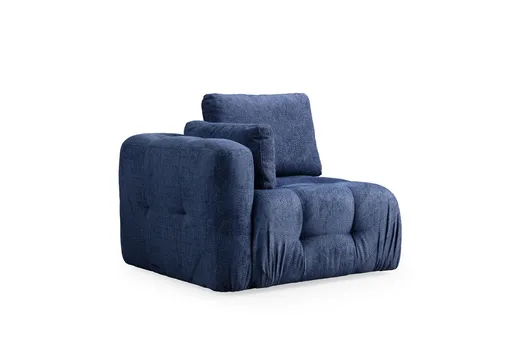Fotoliu, Atelier del Sofa, 560ARE4131, Lemn de fag / PAL, Albastru navy