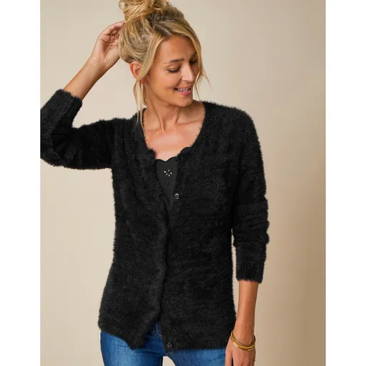 Pulover tricotat elastic cu grămadă