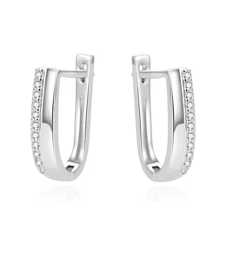 Beneto Cercei eleganți din argint cu zirconi AGUC1433