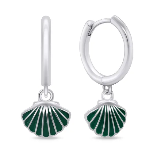 Brilio Silver Cercei de designer de argint cu scoică EA759WG