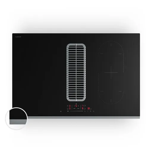 Klarstein Verosteel plită cu inducție și hotă integrată, elegantă, minimalistă, puternică 8400W 80cm