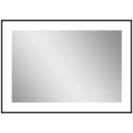 HOMCOM Oglinda LED pentru Baie cu 3 Temperaturi și Lumină cu Intensitate Reglabilă, 70x3x50 cm, Negru | Aosom Romania