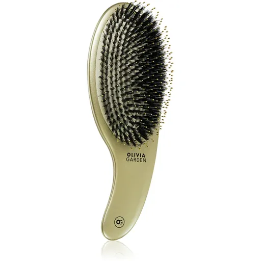 Olivia Garden Expert CURVE Board&Nylon Gold perie de par cu peri de nailon și de mistreț 1 buc