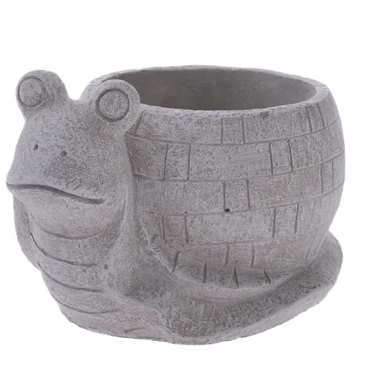 Mască de ghiveci din beton Melc , 17,5 x 10,5 x12,5 cm