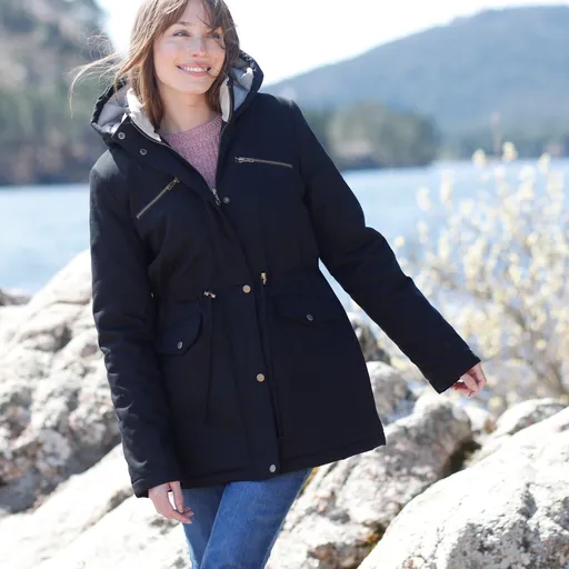 Parka impermeabilă cu căptușeală din fleece