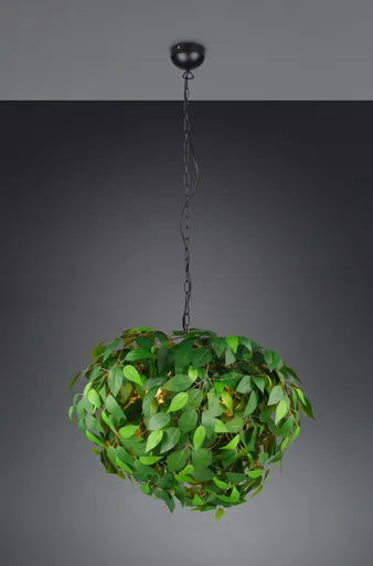 Lustra Leavy, RL, 70x150 cm, 28W, 4x E14, metal, verde