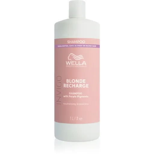 Wella Professionals Invigo Blonde Recharge șampon pentru păr blond neutralizeaza tonurile de galben 1000 ml