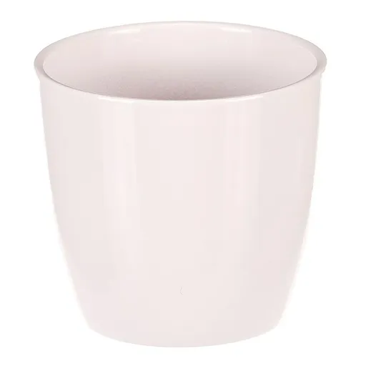 Vase de flori din ceramică Teracotă, diametru 12cm, alb