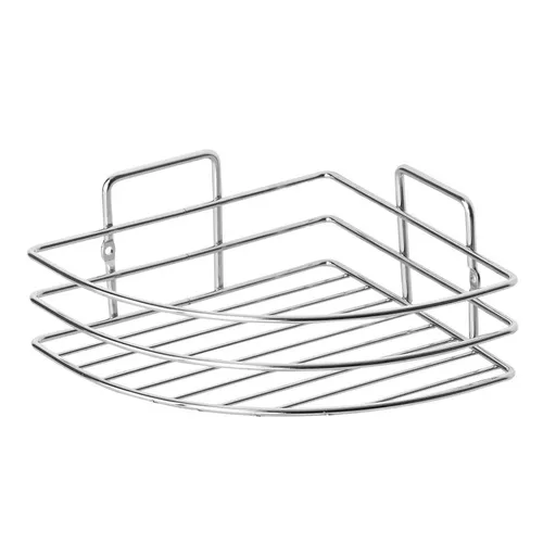 Coltar metalic pentru baie Metalife DKB-715, 18x18x8 cm, Crom