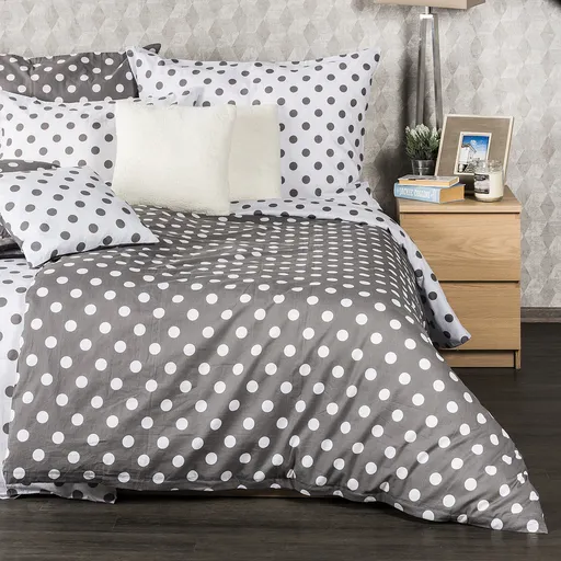 Lenjerie de pat 2 pers. 4Home Buline gri, 220 x 200 cm, 2 buc. 70 x 90 cm, gri, 220 x 200 cm, 2 buc. 70 x 90 cm