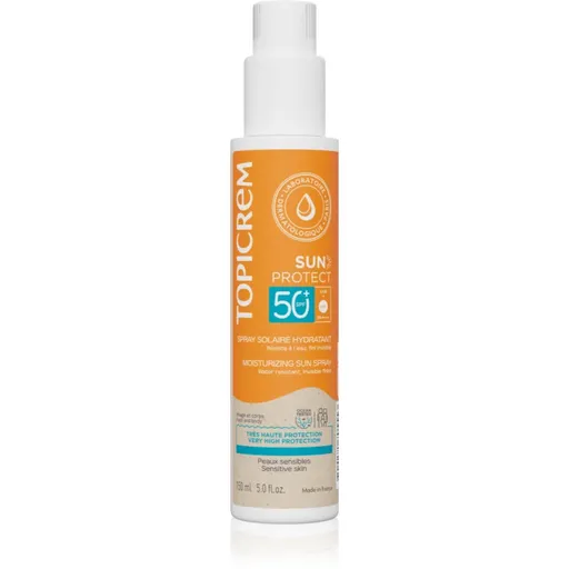 Topicrem Sun Protect Moisturizing Sun Spray spray de protecție cu efect de hidratare SPF 50+ 150 ml