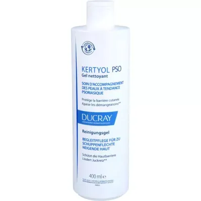 Ducray Gel de curățare pentru față și corp, destinat pielii predispuse la psoriazis Kertyol PSO (Cleansing Gel) 400 ml