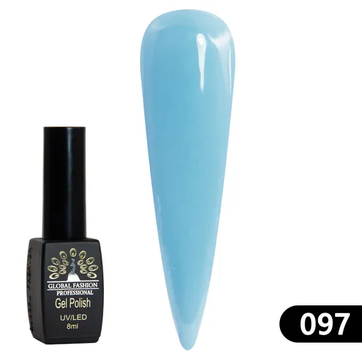 Gel Lacquer Global Fashion Black Elite 8 ml - 097, TPO Free