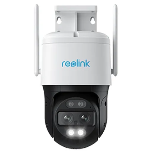 Camera IP WiFi Speed Dome PTZ Reolink TrackMix W760, 4K, 2.8 + 8 mm, lumina alba / IR 15 m, dual band, slot card, microfon, difuzor