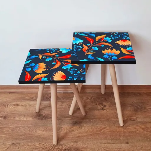 Set masute 2 piese, Hanah Home, 2Shp166, Multicolor