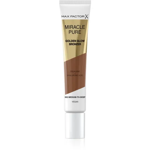 Max Factor Miracle Pure crema Bronzantã pentru o piele mai luminoasa culoare 002 Medium to Dark 15 ml