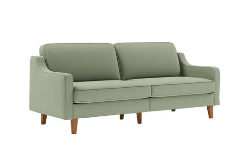 Canapea 3 locuri, Atelier del Sofa, 918CMF1155, Otel, Verde marin / Nuc
