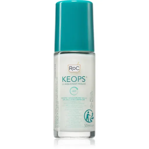 RoC Keops Roll-On Deodorant 0% Aluminium Deodorant roll-on pentru piele sensibila fără parfum 30 ml