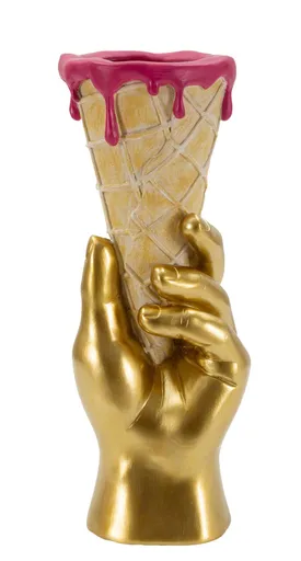 Figurina /sculptura decorativa Flower Cone, Mauro Ferretti, 12.5x11x31 cm, polirasina, multicolor