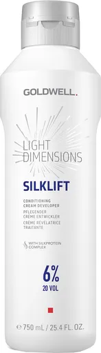Goldwell Cremă de peroxid pentru iluminarea delicată a părului Light Dimensions SilkLift 6% (Conditioning Cream Developer) 750 ml